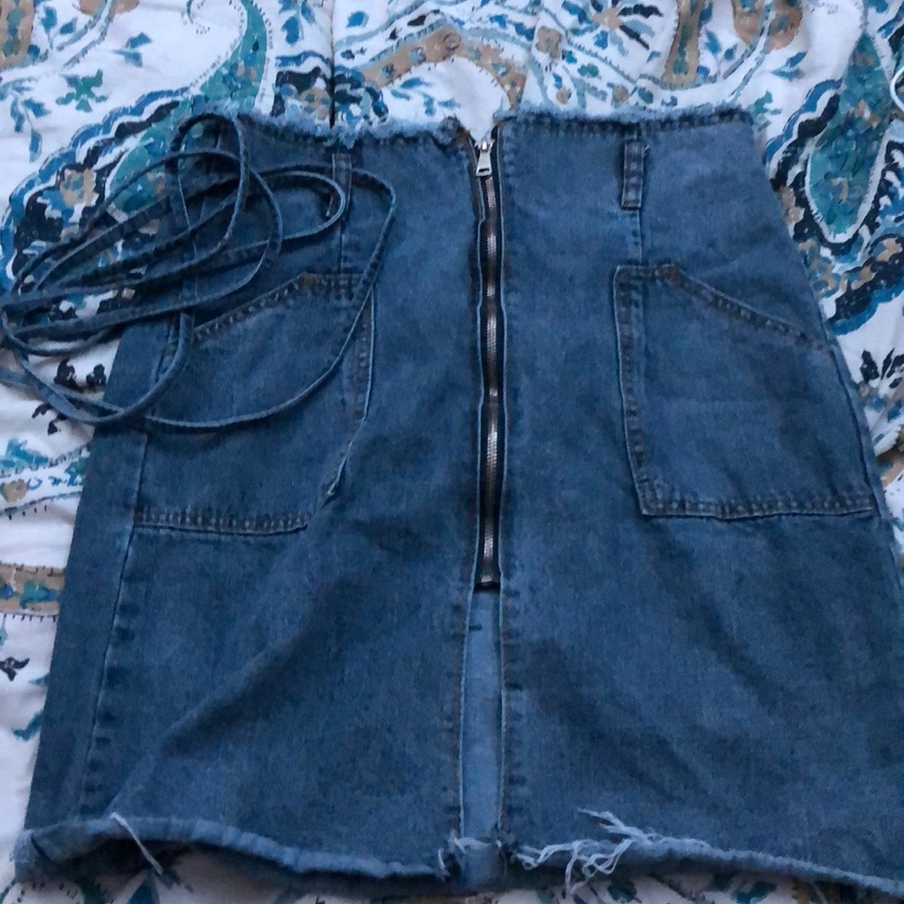 jean skirt